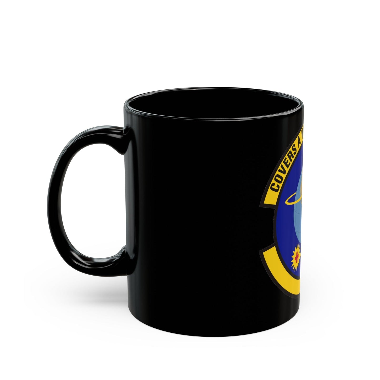 4 Operational Medical Readiness Squadron ACC (U.S. Air Force) Black Coffee Mug-The Sticker Space