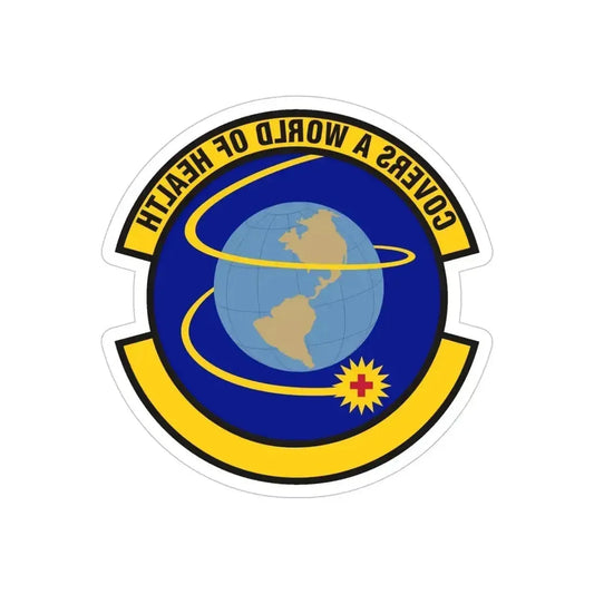 4 Operational Medical Readiness Squadron ACC (U.S. Air Force) REVERSE PRINT Transparent Die-Cut STICKER 6 Inch Die-Cut Transparent - The Sticker Space