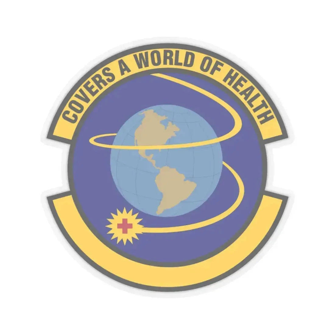 4 Operational Medical Readiness Squadron ACC (U.S. Air Force) STICKER Vinyl Kiss-Cut Decal 3 Inch Transparent - The Sticker Space