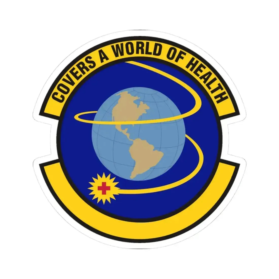 4 Operational Medical Readiness Squadron ACC (U.S. Air Force) STICKER Vinyl Kiss-Cut Decal 3 Inch White - The Sticker Space