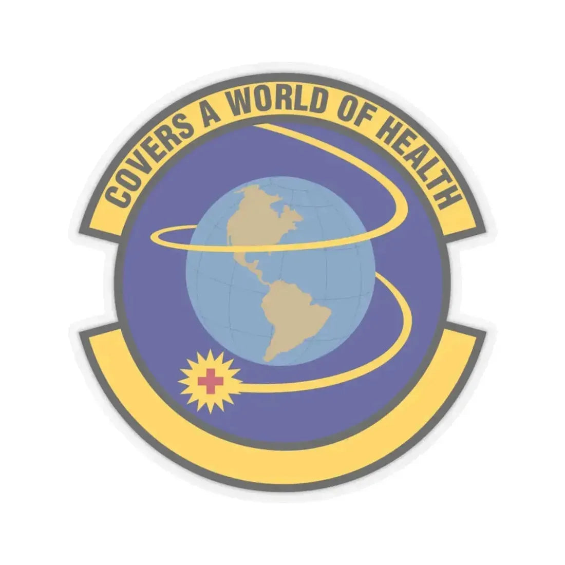 4 Operational Medical Readiness Squadron ACC (U.S. Air Force) STICKER Vinyl Kiss-Cut Decal 6 Inch Transparent - The Sticker Space