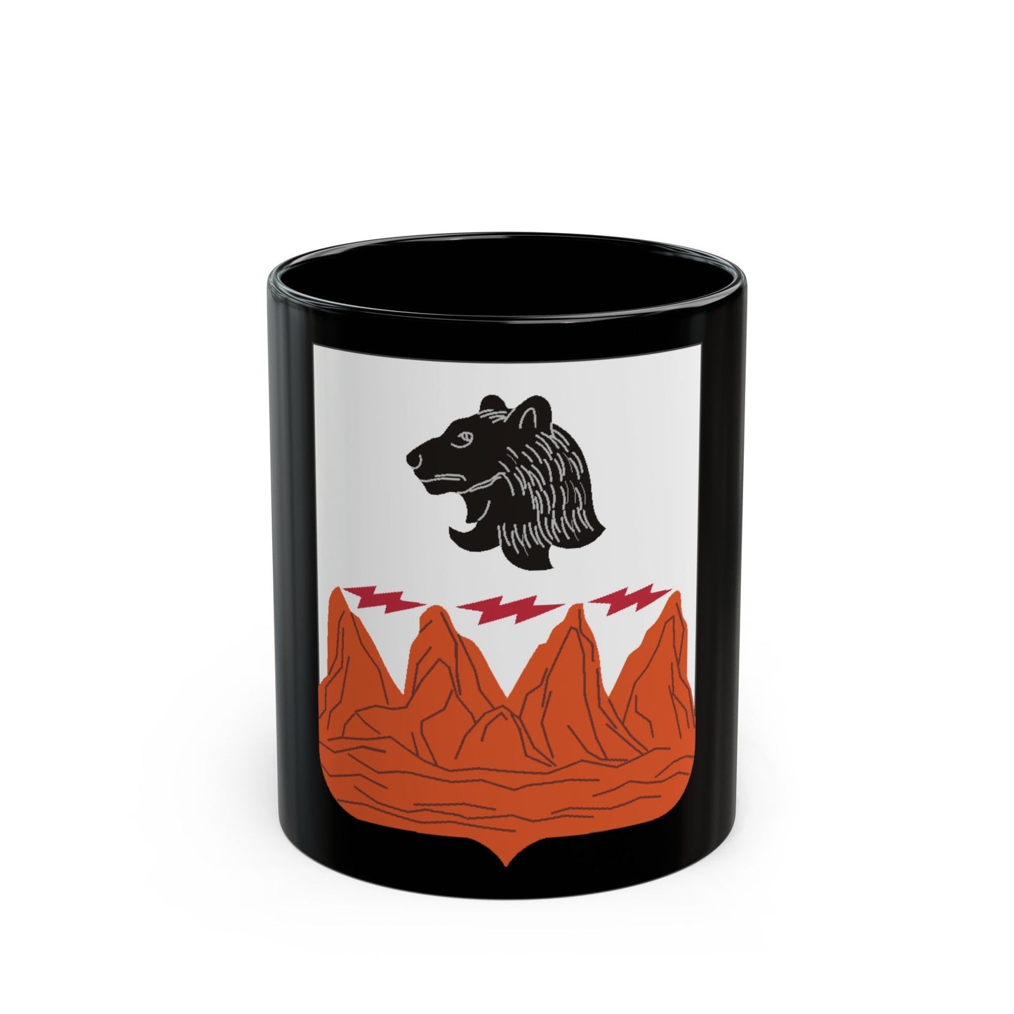 4 Signal Battalion 2 (U.S. Army) Black Coffee Mug-11oz-The Sticker Space