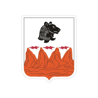 4 Signal Battalion 2 (U.S. Army) REVERSE PRINT Transparent Die-Cut STICKER 5 Inch Die-Cut Transparent - The Sticker Space