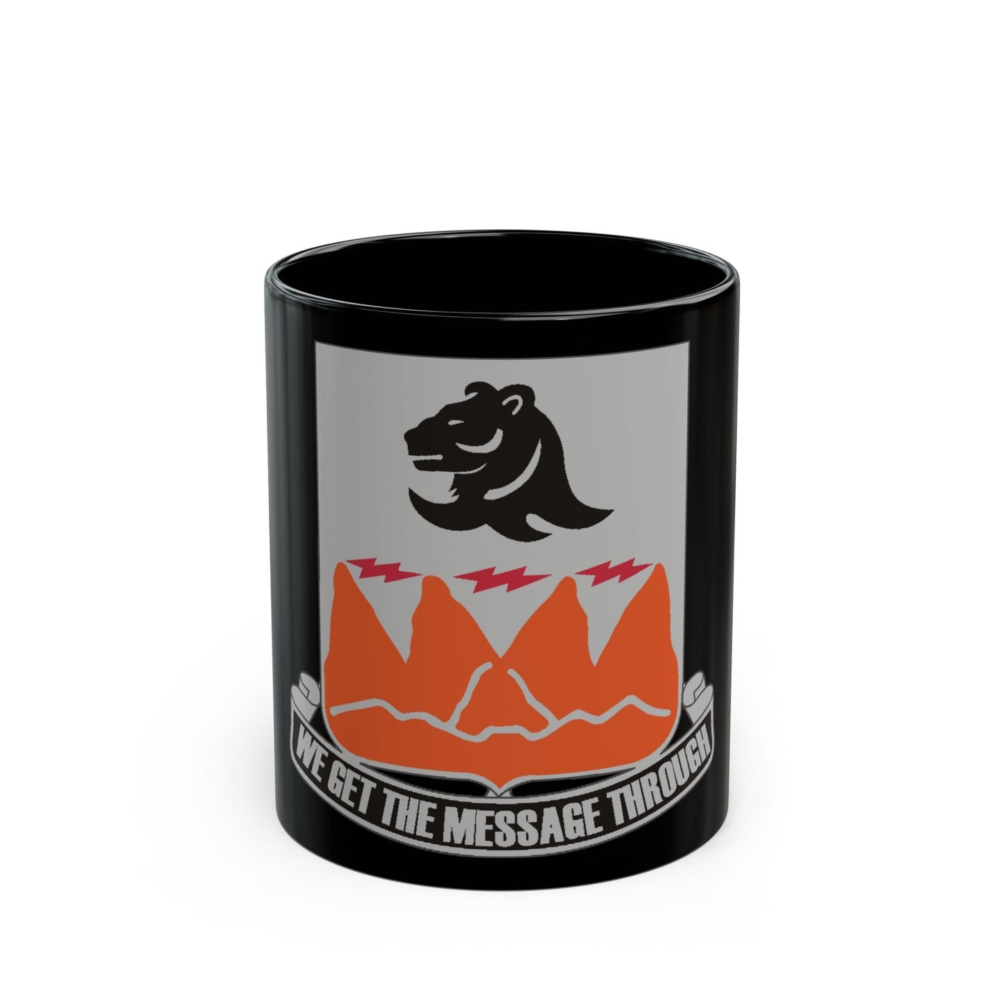 4 Signal Battalion (U.S. Army) Black Coffee Mug-11oz-The Sticker Space