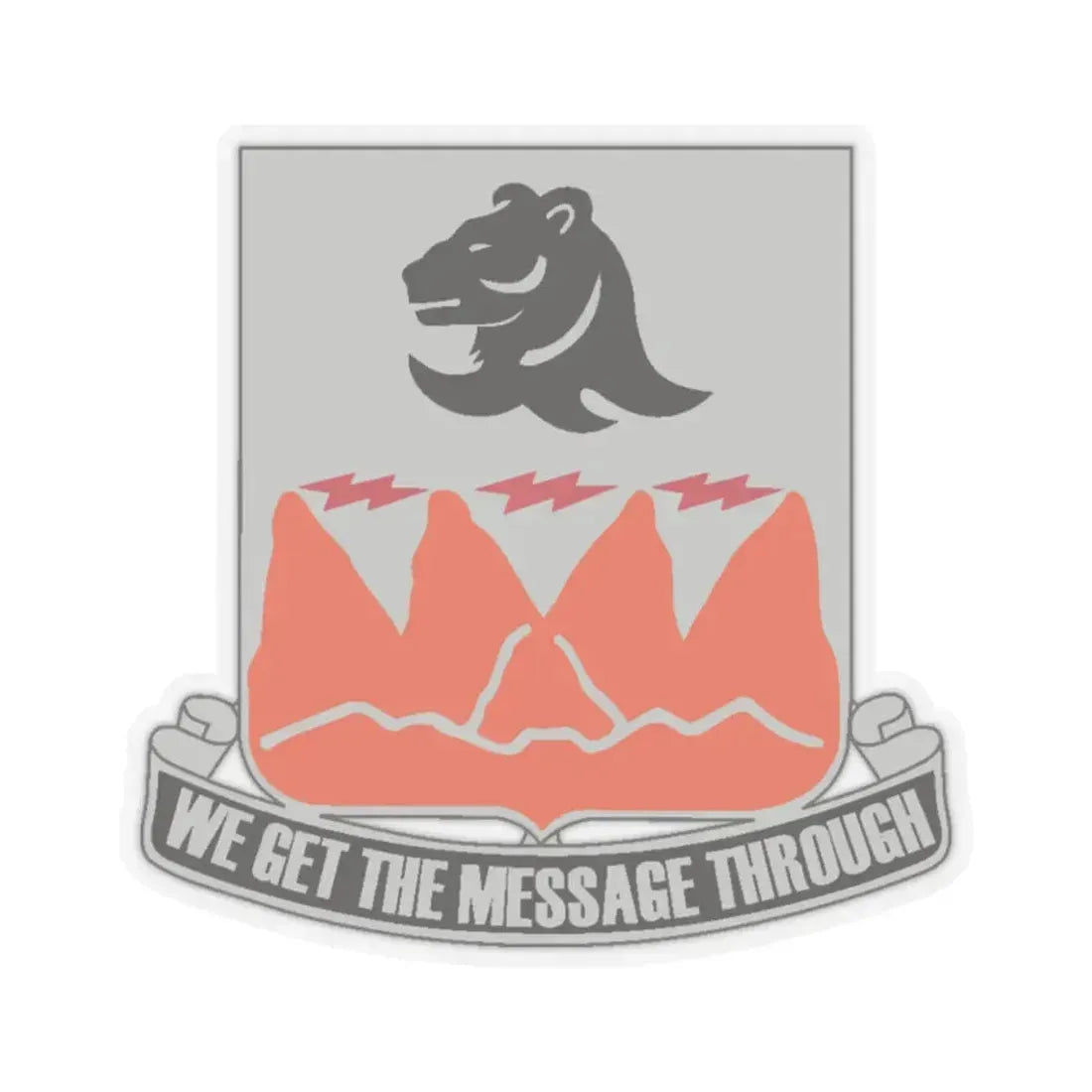 4 Signal Battalion (U.S. Army) STICKER Vinyl Kiss-Cut Decal 2 Inch Transparent - The Sticker Space