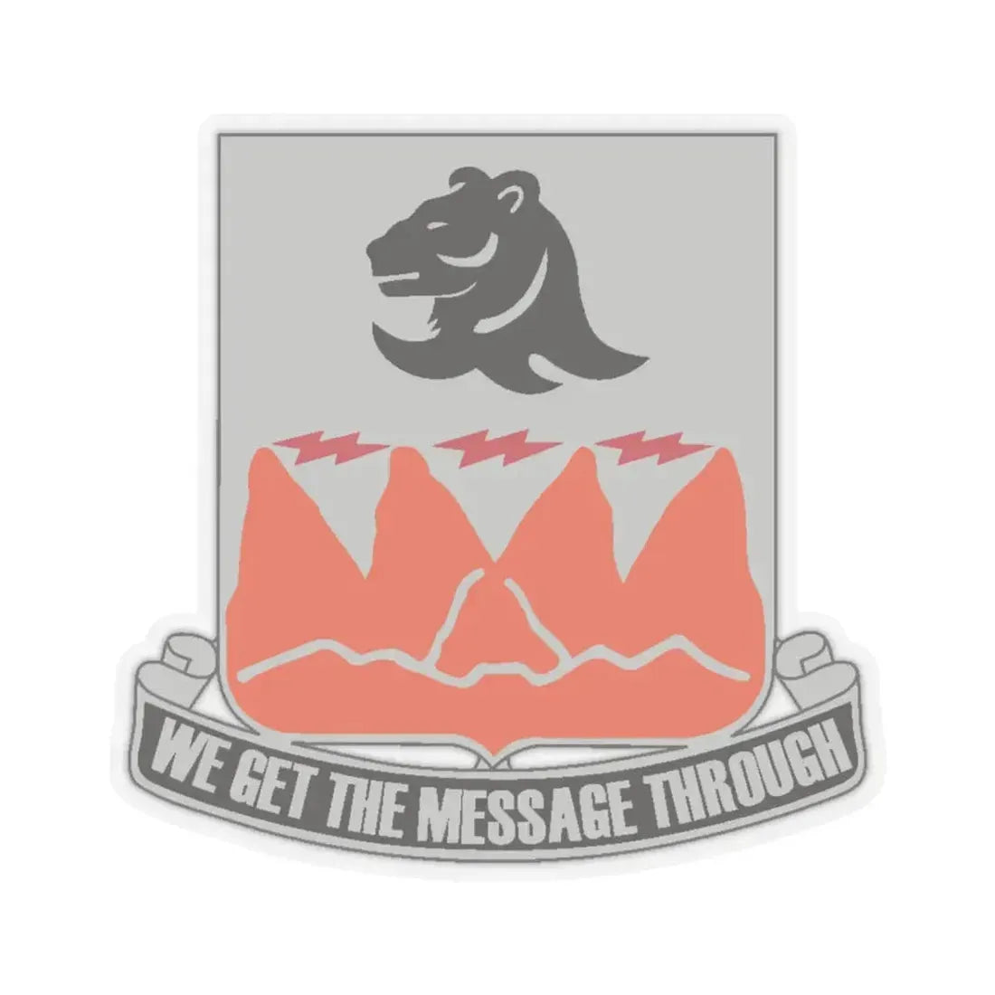 4 Signal Battalion (U.S. Army) STICKER Vinyl Kiss-Cut Decal 3 Inch Transparent - The Sticker Space