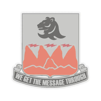 4 Signal Battalion (U.S. Army) STICKER Vinyl Kiss-Cut Decal 3 Inch Transparent - The Sticker Space