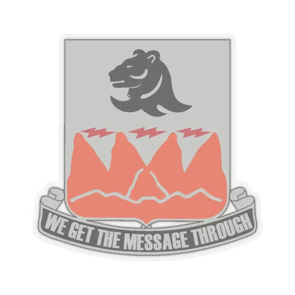 4 Signal Battalion (U.S. Army) STICKER Vinyl Kiss-Cut Decal 4 Inch Transparent - The Sticker Space