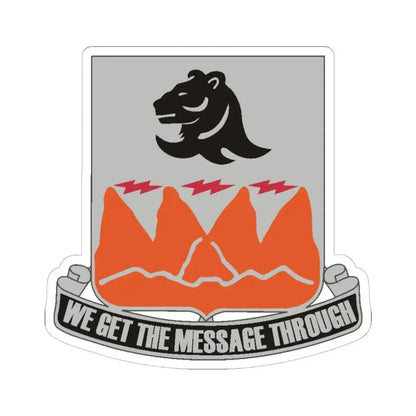 4 Signal Battalion (U.S. Army) STICKER Vinyl Kiss-Cut Decal 6 Inch White - The Sticker Space