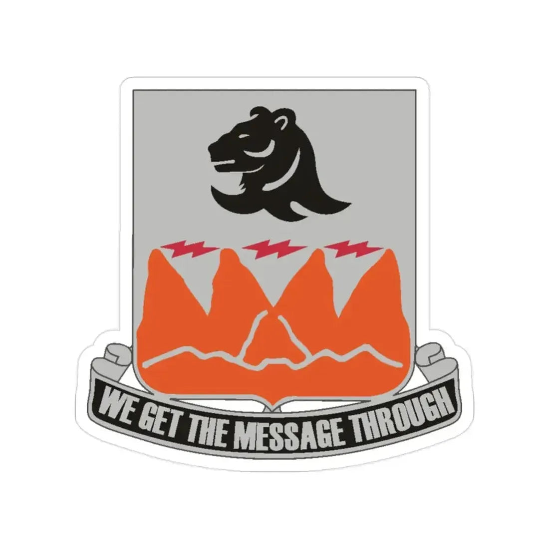 4 Signal Battalion (U.S. Army) Transparent STICKER Die-Cut Vinyl Decal 2 Inch - The Sticker Space