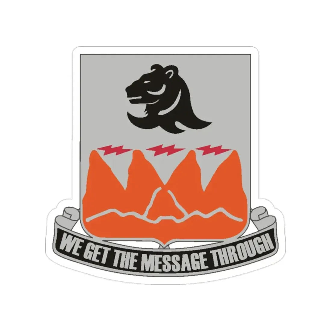 4 Signal Battalion (U.S. Army) Transparent STICKER Die-Cut Vinyl Decal - The Sticker Space