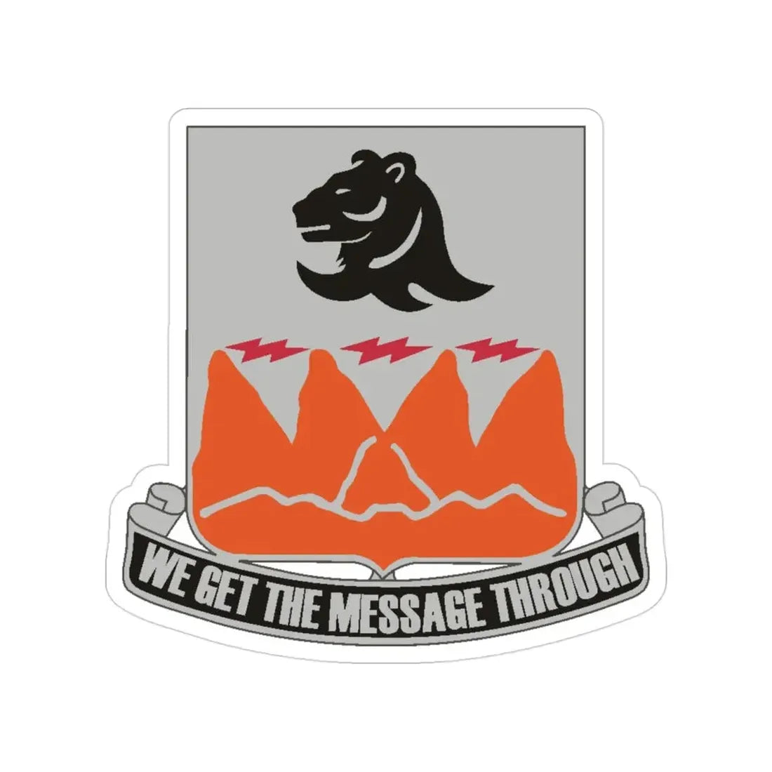 4 Signal Battalion (U.S. Army) Transparent STICKER Die-Cut Vinyl Decal - The Sticker Space