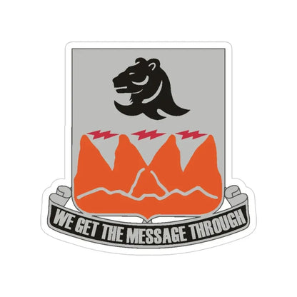 4 Signal Battalion (U.S. Army) Transparent STICKER Die-Cut Vinyl Decal - The Sticker Space