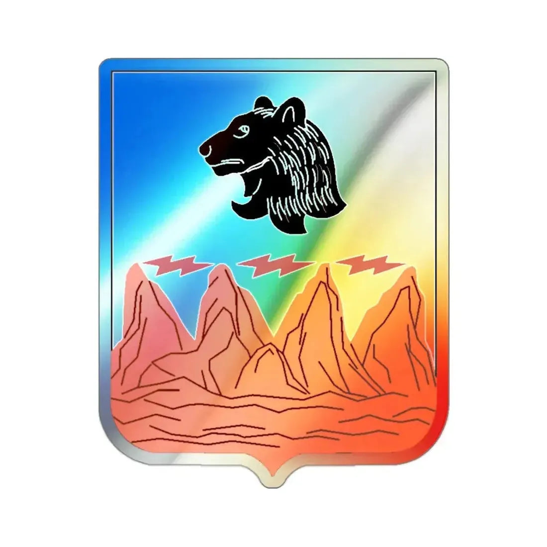 4 Signal Battalion v2 (U.S. Army) Holographic STICKER Die-Cut Vinyl Decal - The Sticker Space