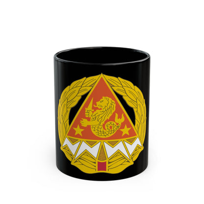 4 Signal Group (U.S. Army) Black Coffee Mug-11oz-The Sticker Space