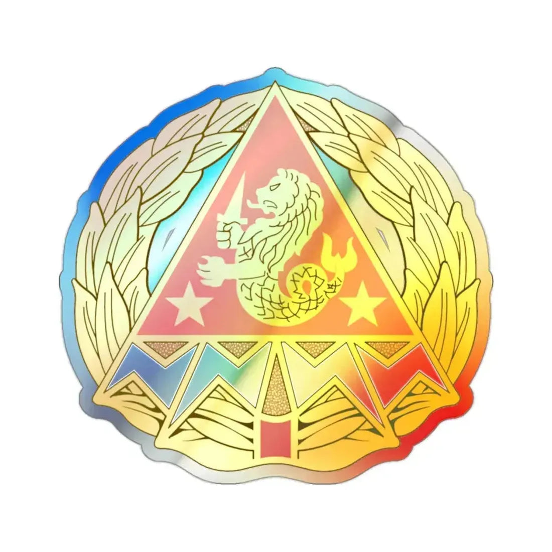 4 Signal Group (U.S. Army) Holographic STICKER Die-Cut Vinyl Decal 2 Inch Holographic - The Sticker Space