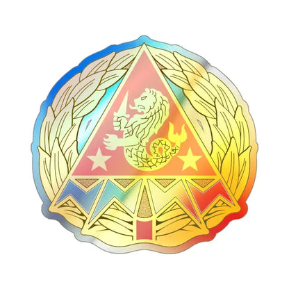 4 Signal Group (U.S. Army) Holographic STICKER Die-Cut Vinyl Decal 3 Inch Holographic - The Sticker Space