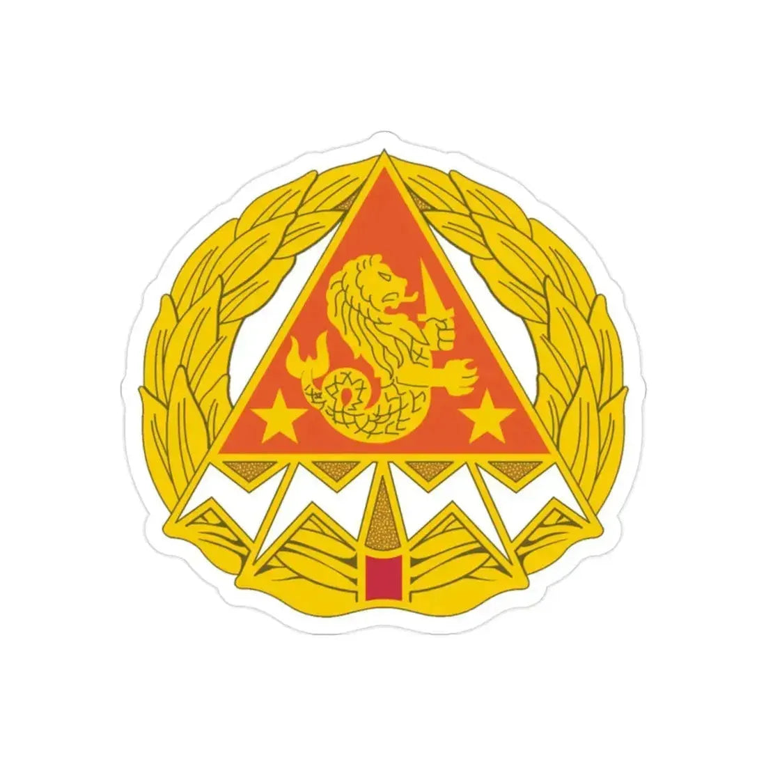 4 Signal Group (U.S. Army) REVERSE PRINT Transparent Die-Cut STICKER 2 Inch Die-Cut Transparent - The Sticker Space