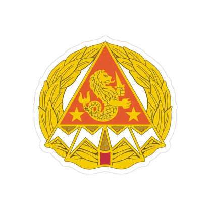 4 Signal Group (U.S. Army) REVERSE PRINT Transparent Die-Cut STICKER 2 Inch Die-Cut Transparent - The Sticker Space