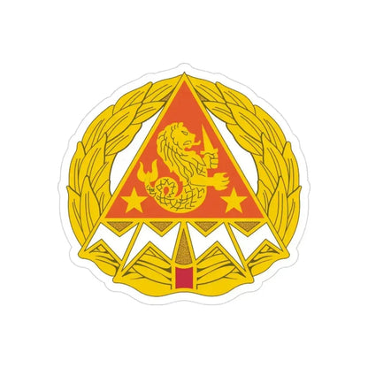 4 Signal Group (U.S. Army) REVERSE PRINT Transparent Die-Cut STICKER 3 Inch Die-Cut Transparent - The Sticker Space