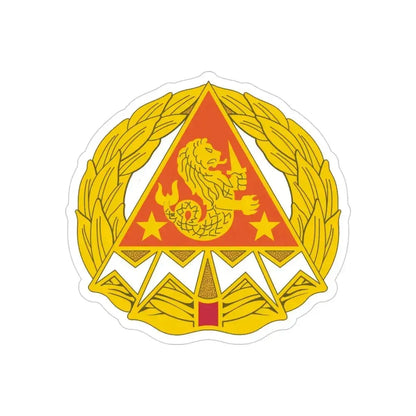 4 Signal Group (U.S. Army) REVERSE PRINT Transparent Die-Cut STICKER 4 Inch Die-Cut Transparent - The Sticker Space