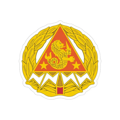 4 Signal Group (U.S. Army) REVERSE PRINT Transparent Die-Cut STICKER 5 Inch Die-Cut Transparent - The Sticker Space