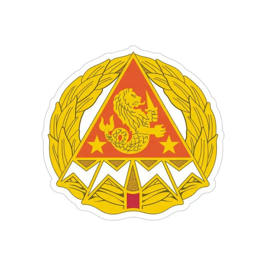 4 Signal Group (U.S. Army) REVERSE PRINT Transparent Die-Cut STICKER 6 Inch Die-Cut Transparent - The Sticker Space