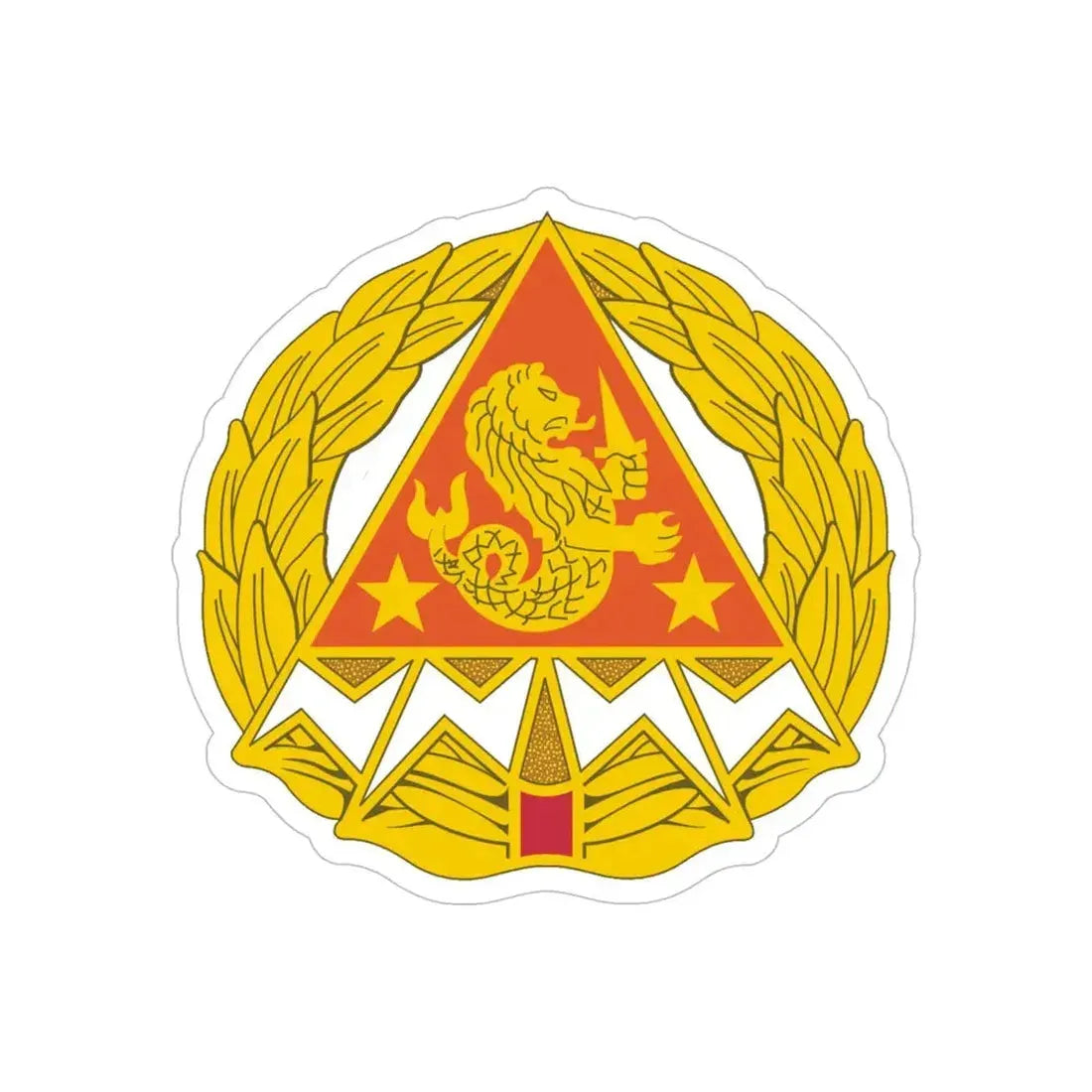 4 Signal Group (U.S. Army) REVERSE PRINT Transparent Die-Cut STICKER - The Sticker Space