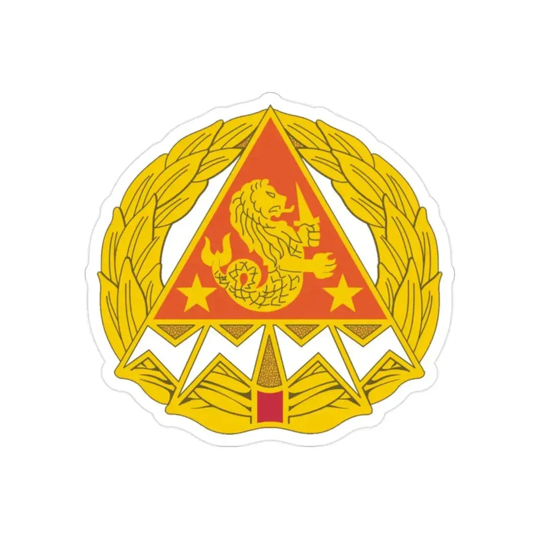 4 Signal Group (U.S. Army) REVERSE PRINT Transparent Die-Cut STICKER - The Sticker Space