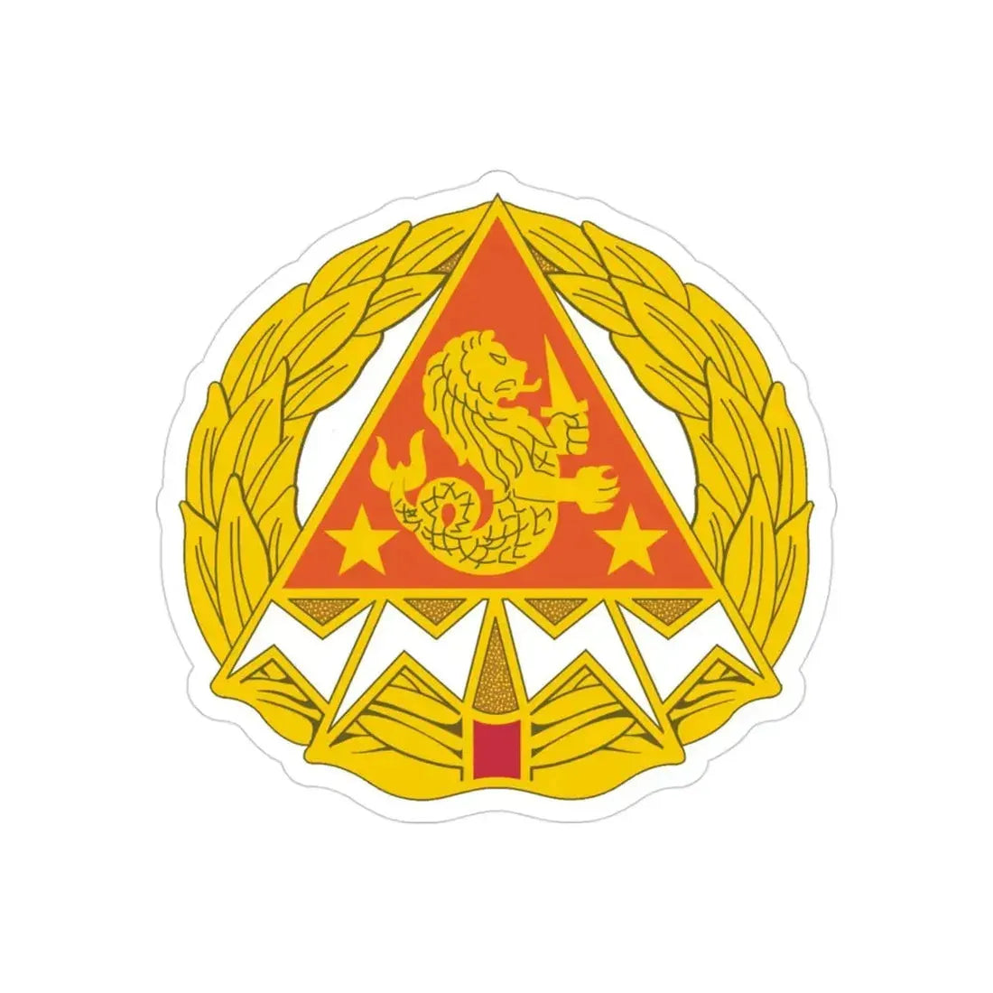 4 Signal Group (U.S. Army) REVERSE PRINT Transparent Die-Cut STICKER - The Sticker Space