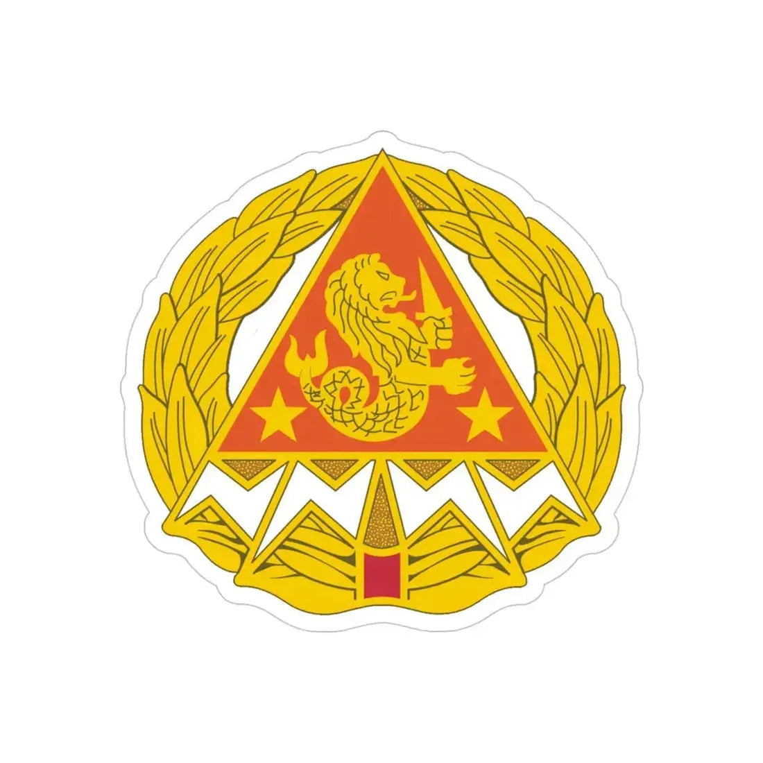 4 Signal Group (U.S. Army) REVERSE PRINT Transparent Die-Cut STICKER - The Sticker Space