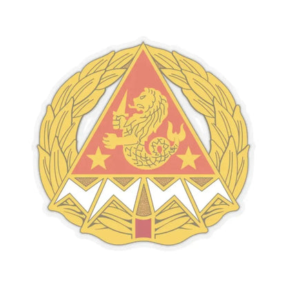 4 Signal Group (U.S. Army) STICKER Vinyl Kiss-Cut Decal 2 Inch Transparent - The Sticker Space