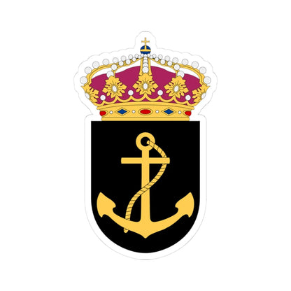 4. sjöstridsflottiljen vapen (Sweden) (Coat of Arms) STICKER Vinyl Kiss-Cut Decal 3 Inch White - The Sticker Space