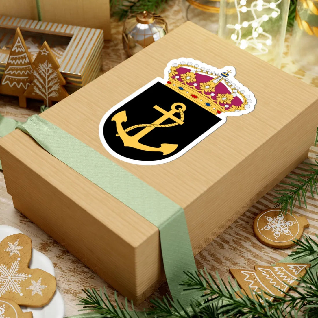 4. sjöstridsflottiljen vapen (Sweden) (Coat of Arms) STICKER Vinyl Kiss-Cut Decal - The Sticker Space