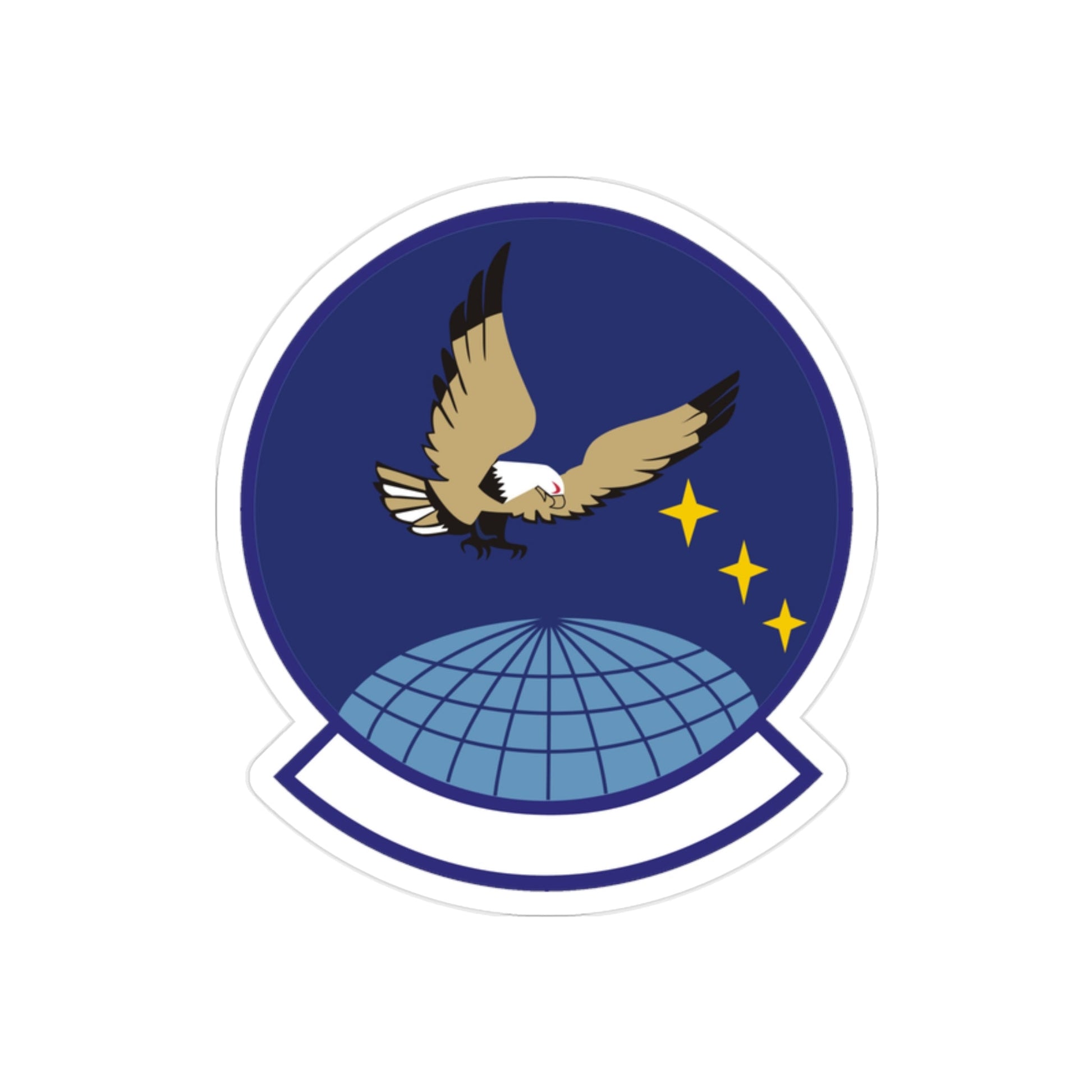 4 Space Control Squadron AFSPC (U.S. Air Force) REVERSE PRINT Transparent STICKER-2" × 2"-The Sticker Space