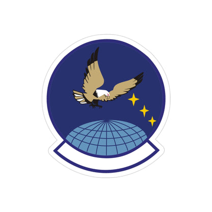 4 Space Control Squadron AFSPC (U.S. Air Force) REVERSE PRINT Transparent STICKER-3" × 3"-The Sticker Space