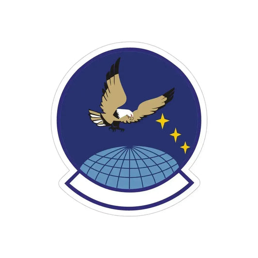 4 Space Control Squadron AFSPC (U.S. Air Force) REVERSE PRINT Transparent Die-Cut STICKER 6 Inch Die-Cut Transparent - The Sticker Space
