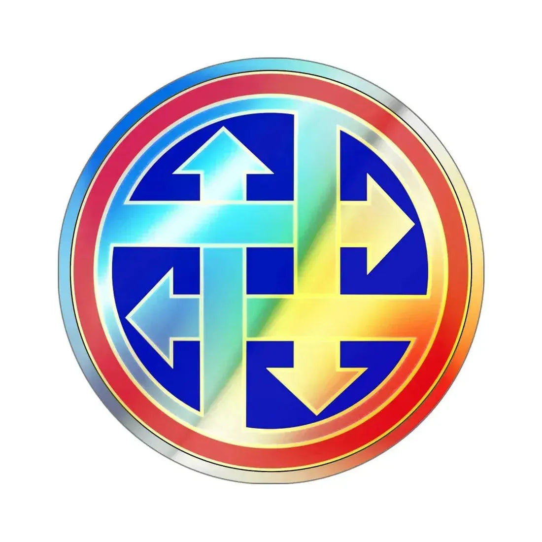 4 Sustainment Command (U.S. Army) Holographic STICKER Die-Cut Vinyl Decal 4 Inch Holographic - The Sticker Space