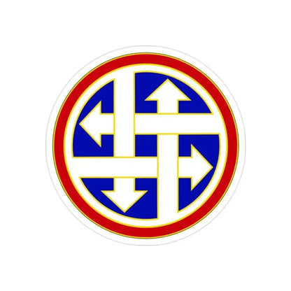 4 Sustainment Command (U.S. Army) REVERSE PRINT Transparent Die-Cut STICKER 2 Inch Die-Cut Transparent - The Sticker Space