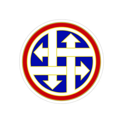 4 Sustainment Command (U.S. Army) REVERSE PRINT Transparent Die-Cut STICKER 6 Inch Die-Cut Transparent - The Sticker Space