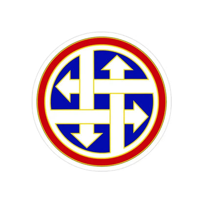 4 Sustainment Command (U.S. Army) REVERSE PRINT Transparent Die-Cut STICKER - The Sticker Space