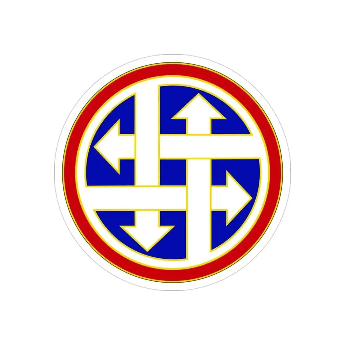 4 Sustainment Command (U.S. Army) REVERSE PRINT Transparent Die-Cut STICKER - The Sticker Space