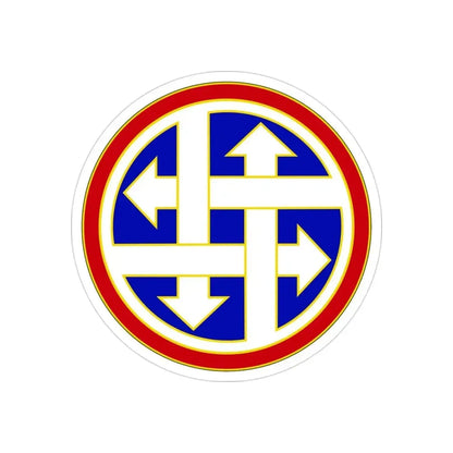 4 Sustainment Command (U.S. Army) REVERSE PRINT Transparent Die-Cut STICKER - The Sticker Space