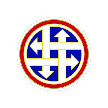 4 Sustainment Command (U.S. Army) REVERSE PRINT Transparent Die-Cut STICKER - The Sticker Space