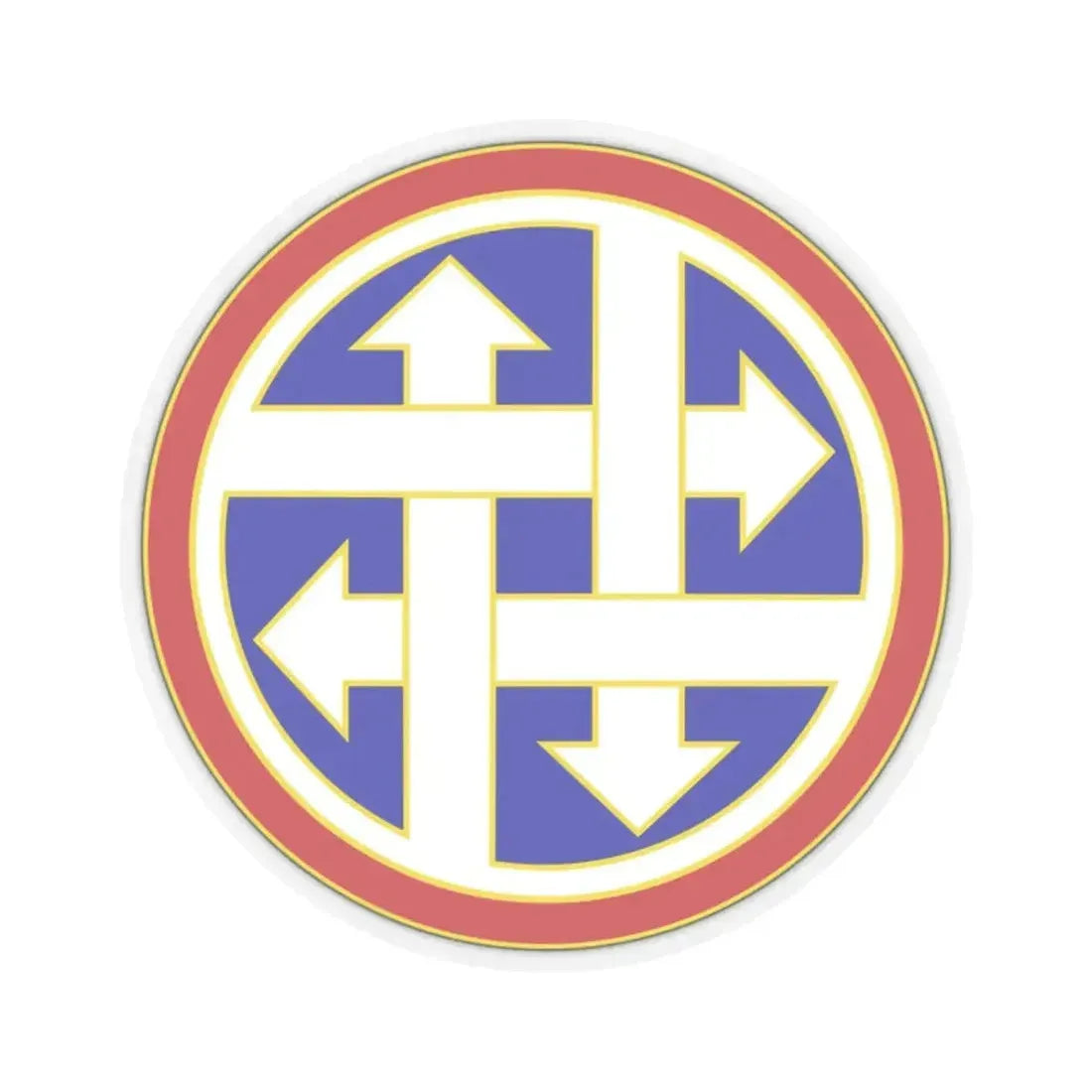 4 Sustainment Command (U.S. Army) STICKER Vinyl Kiss-Cut Decal 2 Inch Transparent - The Sticker Space