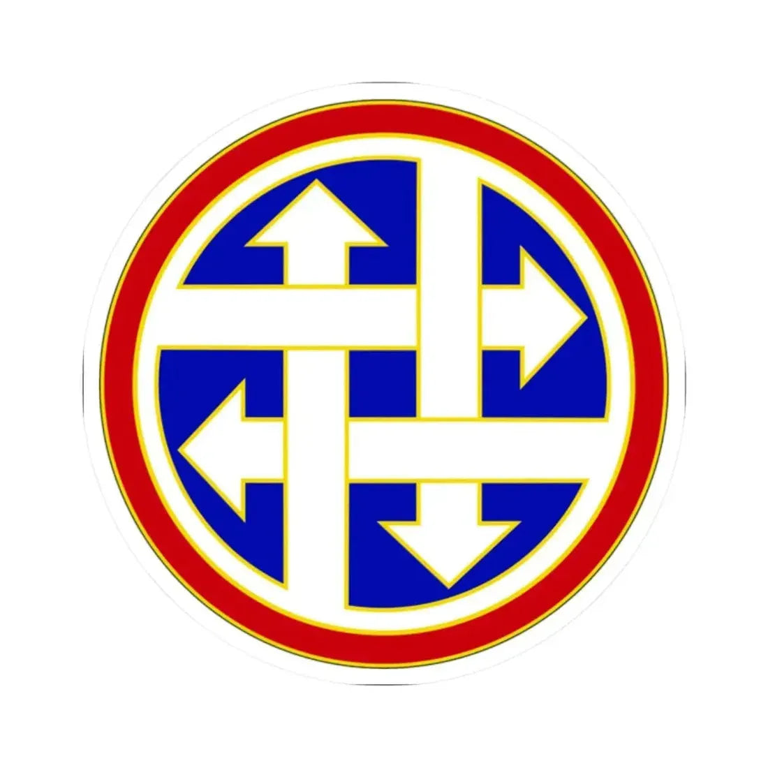 4 Sustainment Command (U.S. Army) STICKER Vinyl Kiss-Cut Decal 2 Inch White - The Sticker Space