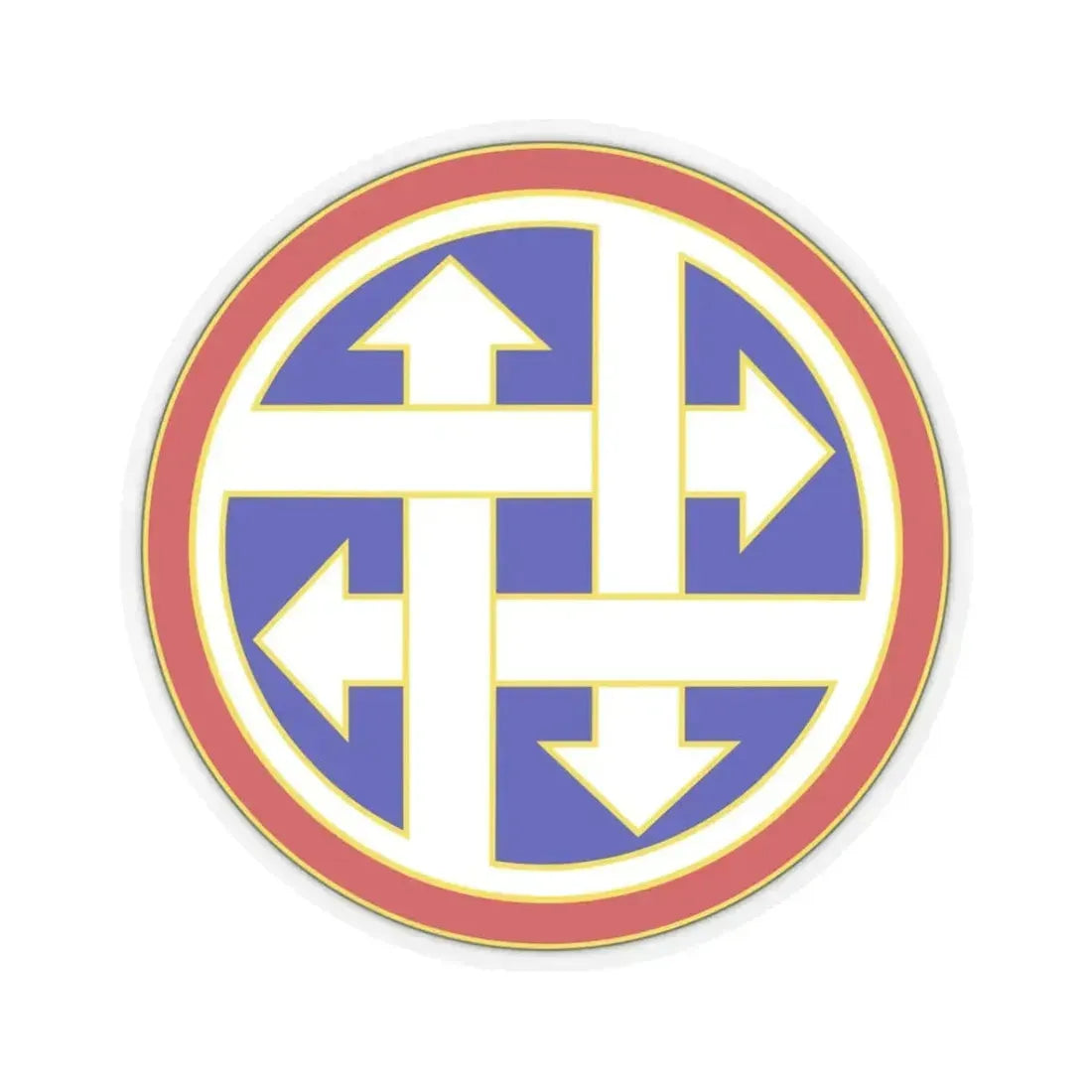 4 Sustainment Command (U.S. Army) STICKER Vinyl Kiss-Cut Decal 3 Inch Transparent - The Sticker Space