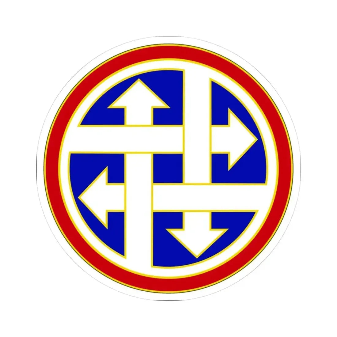 4 Sustainment Command (U.S. Army) STICKER Vinyl Kiss-Cut Decal 3 Inch White - The Sticker Space