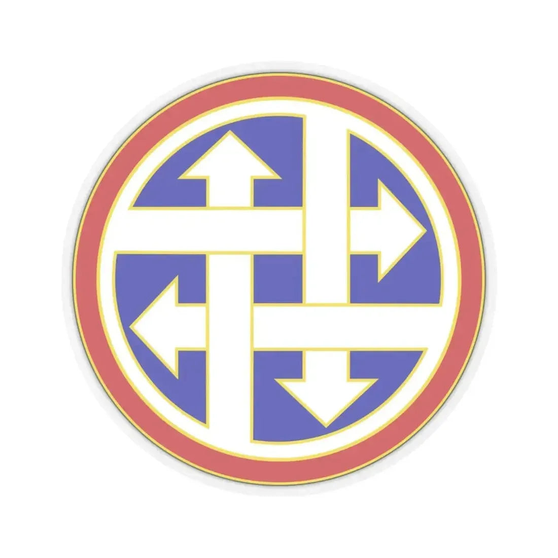 4 Sustainment Command (U.S. Army) STICKER Vinyl Kiss-Cut Decal 4 Inch Transparent - The Sticker Space