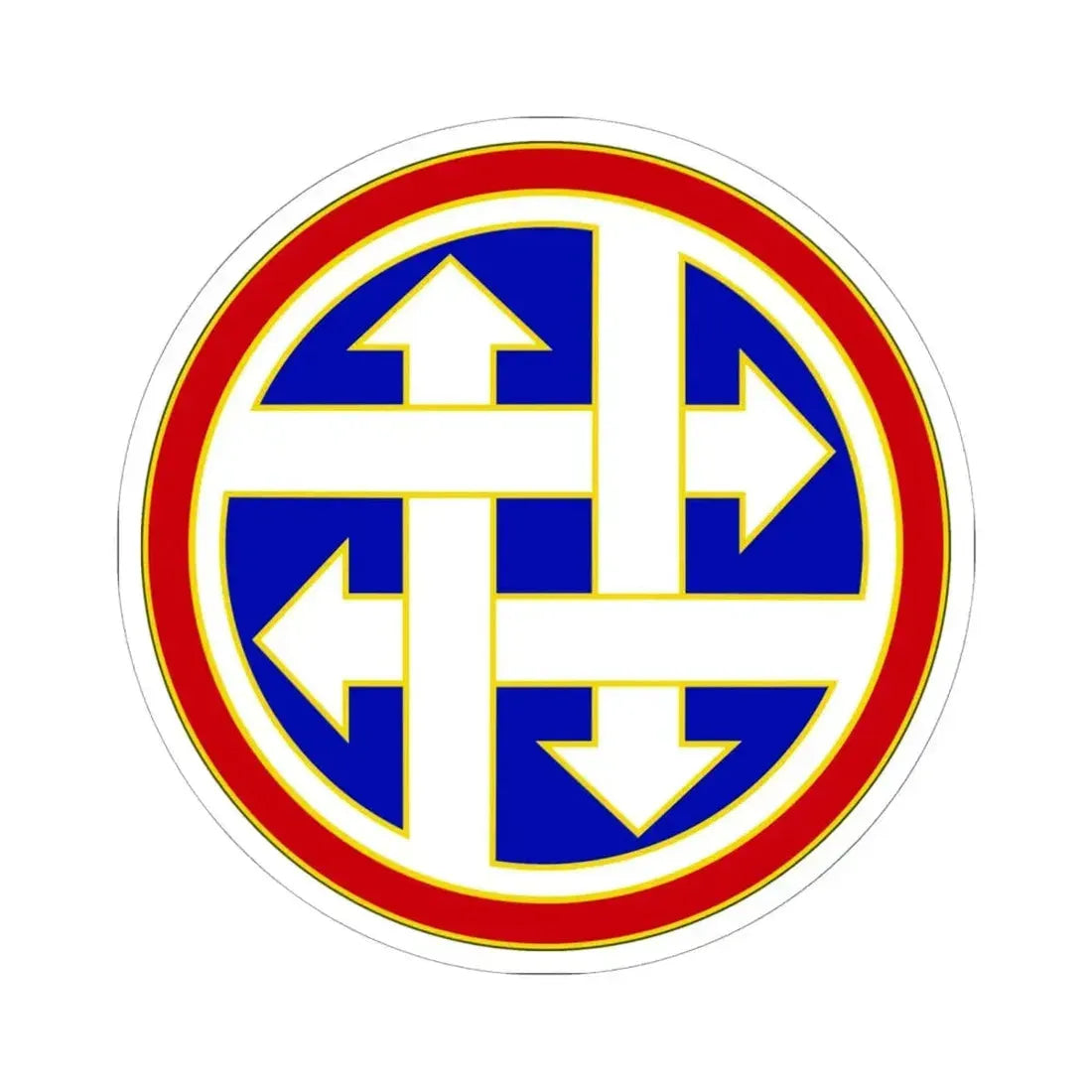 4 Sustainment Command (U.S. Army) STICKER Vinyl Kiss-Cut Decal 6 Inch White - The Sticker Space